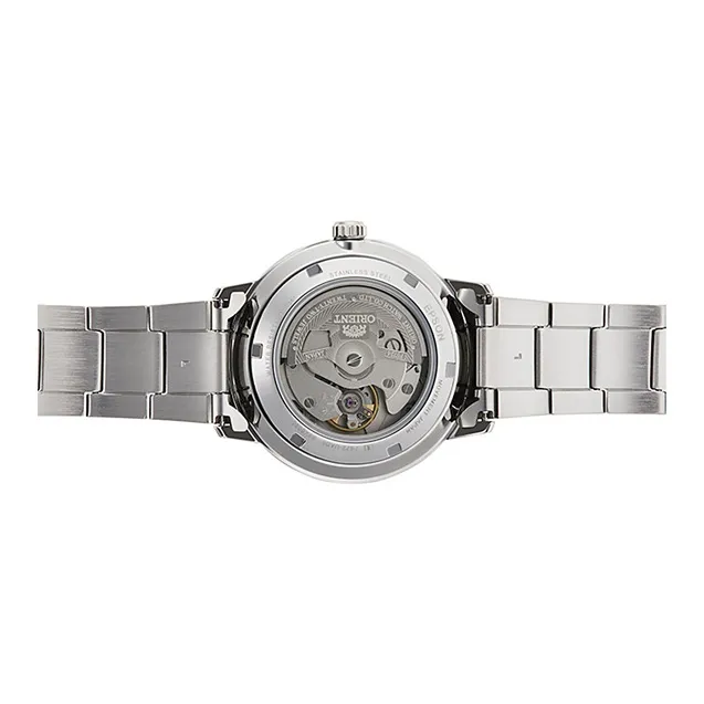 ORIENT Automatic Mechanical Movement Stainless Steel Strap Watch 40*12mm Men's Watches Silver Dial RA AC0E02S10B-4