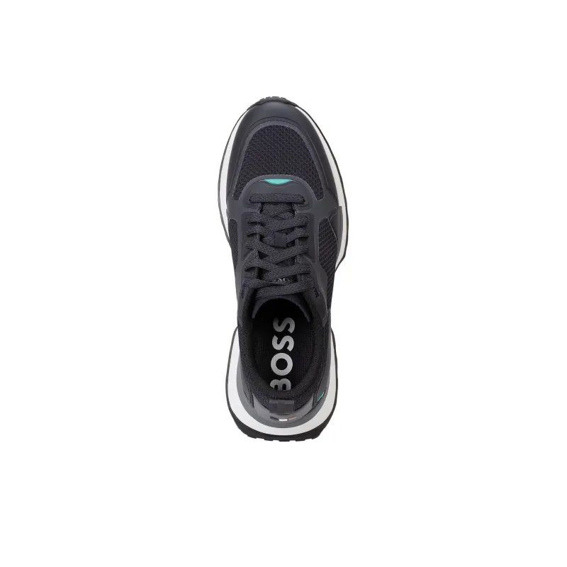 BOSS Mesh-embellished Low-top Sneakers-4