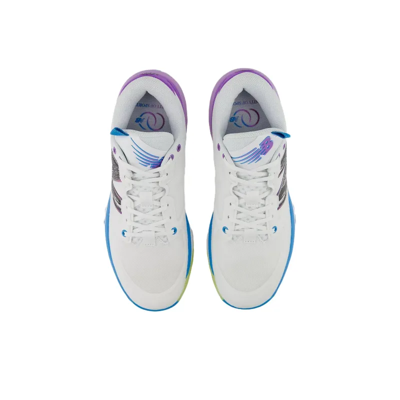 New Balance Hesi Low Unity Of Sport Cushioning Wear Resistant Low Top Vintage Basketball Shoes Unisex White Blue Purple-3