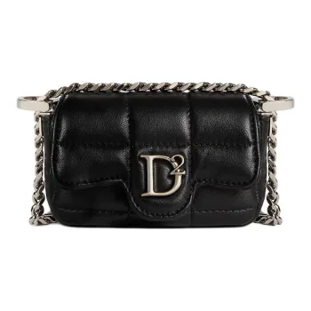 DSQUARED 2 D2 Plaque Quilted Crossbody Bag