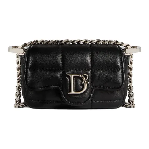 DSQUARED 2 D2 Plaque Quilted Crossbody Bag