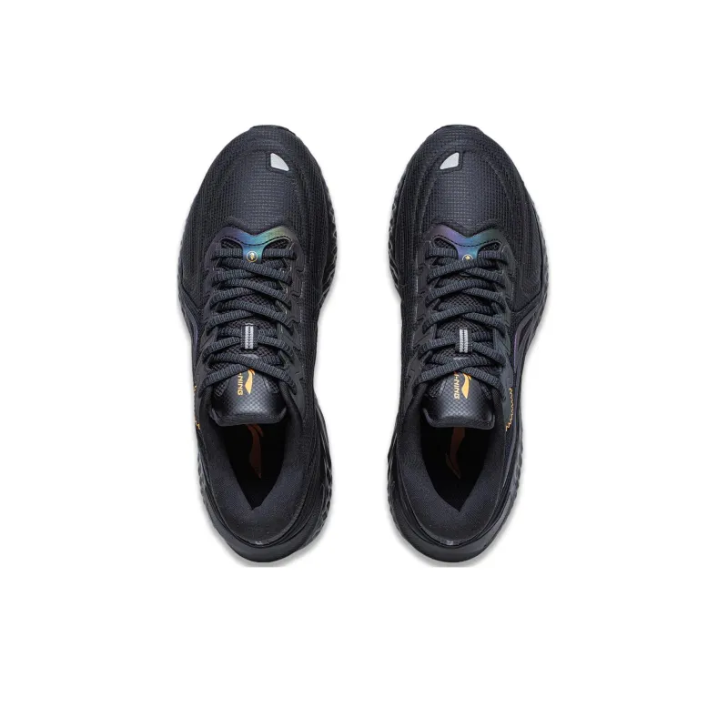 LiNing Cloud Shield Cushioning Reflective Rebound Low Top Running Shoes Men's Black-3