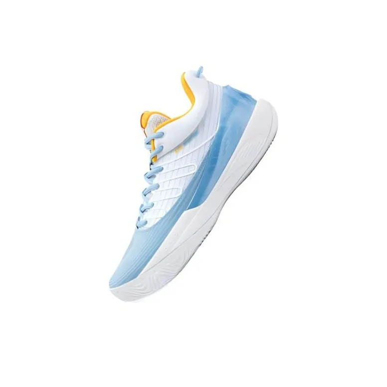 361° AG Sparkling 2.0 Denver Cushioned Slip Resistant Low Top Basketball Shoes Men's White Blue-2