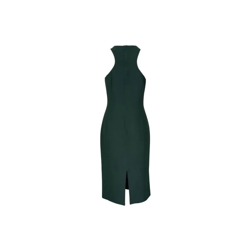 MICHAEL KORS Double Faced Stretch Wool Crepe Racerback Sheath Dress-1