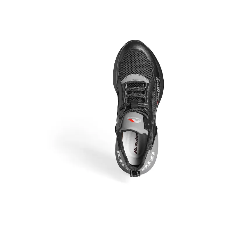 KOLUMB Cushioning Abrasion Resistant Breathable Low Top Outdoor Shoes Men's Black Gray-3
