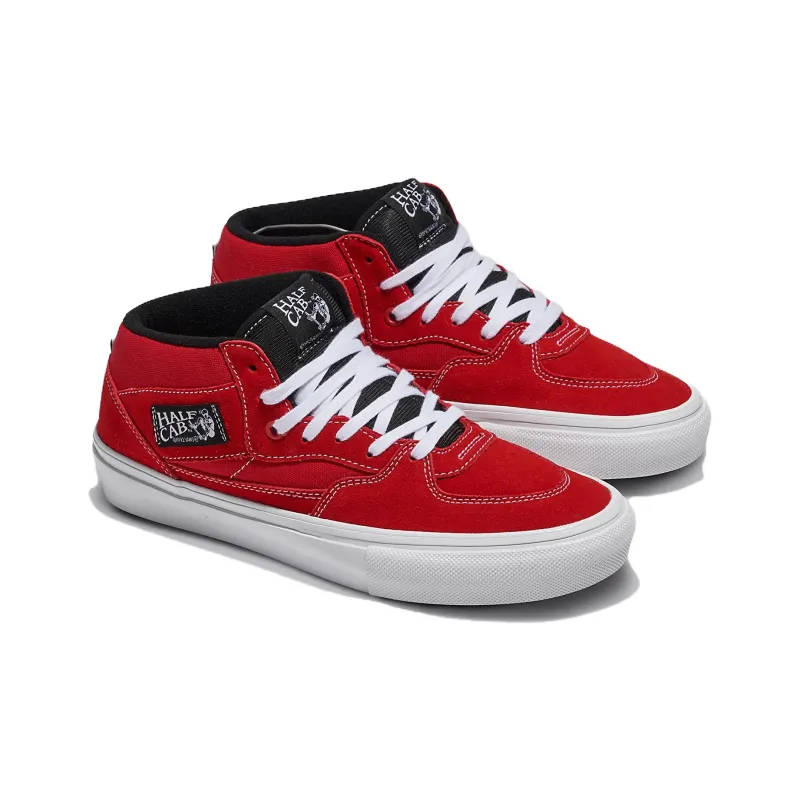 Half Cab Skate Vans 'Red White'-2