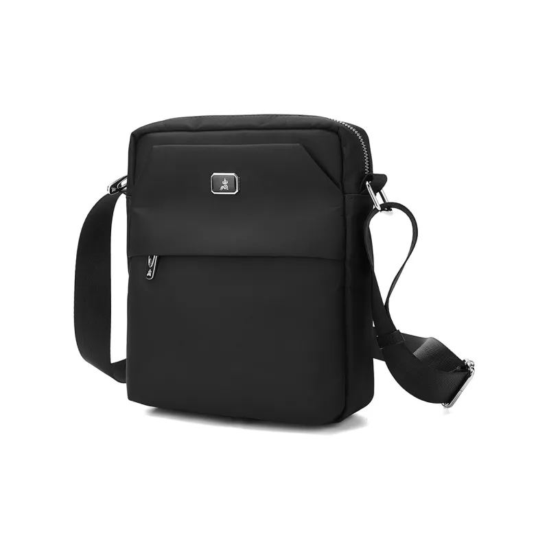MEXICAN Fabric Shoulder Bag, Crossbody Bag Regular Men's Black-1