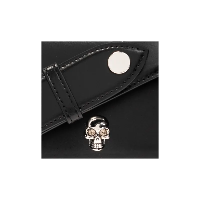 Alexander McQueen Skull Calfskin Crossbody Bag Shoulder Bag Women's Black-4