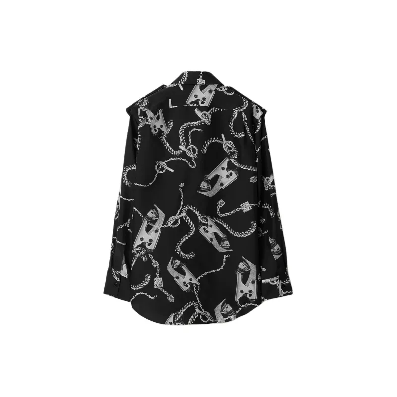 Burberry Knight Hardware Long Sleeved Shirt-1