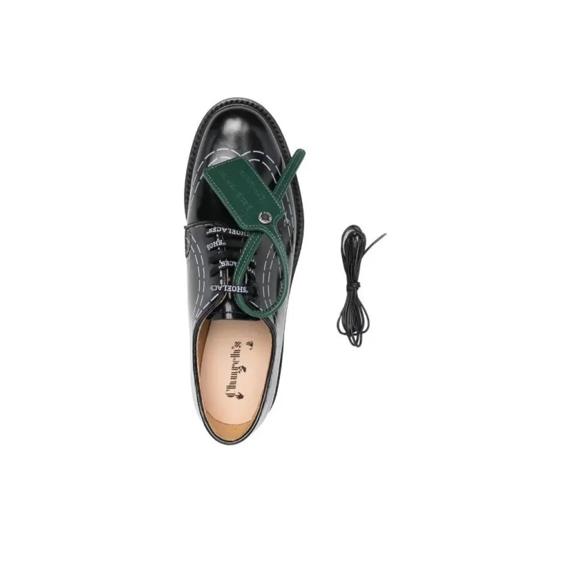 Church's Shannon x OFF-WHITE Casual Shoes Men's Black-4