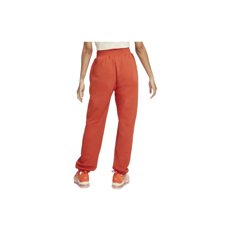 Nike Sportswear Phoenix Fleece Knitted Sweatpants Women's Orange Red-1