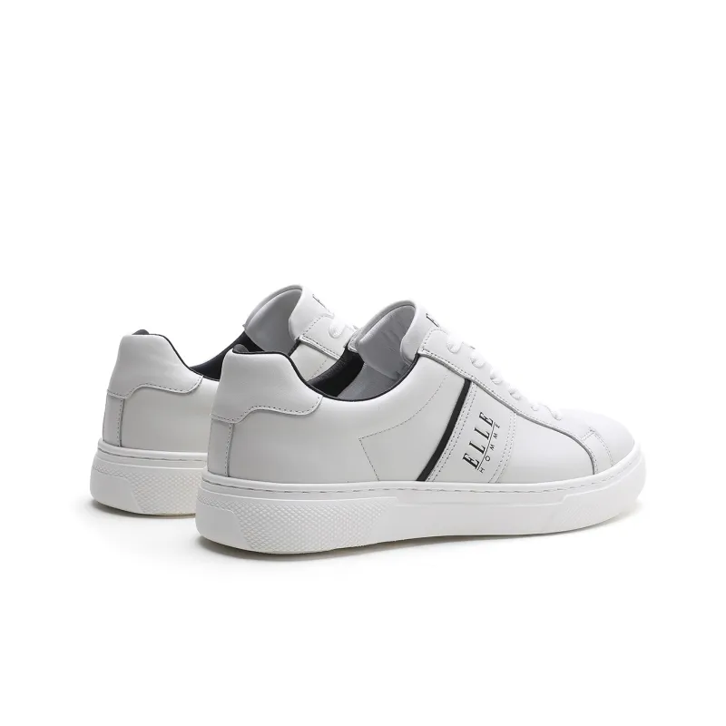 ELLE HOMME Stylish Skateboarding Shoes Men's White Black-3