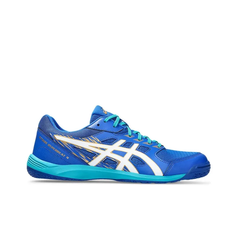 Asics Attack Hyperbeat 4 Cushioning Wear Resistant Low Top Training Shoes Men's Blue White-1