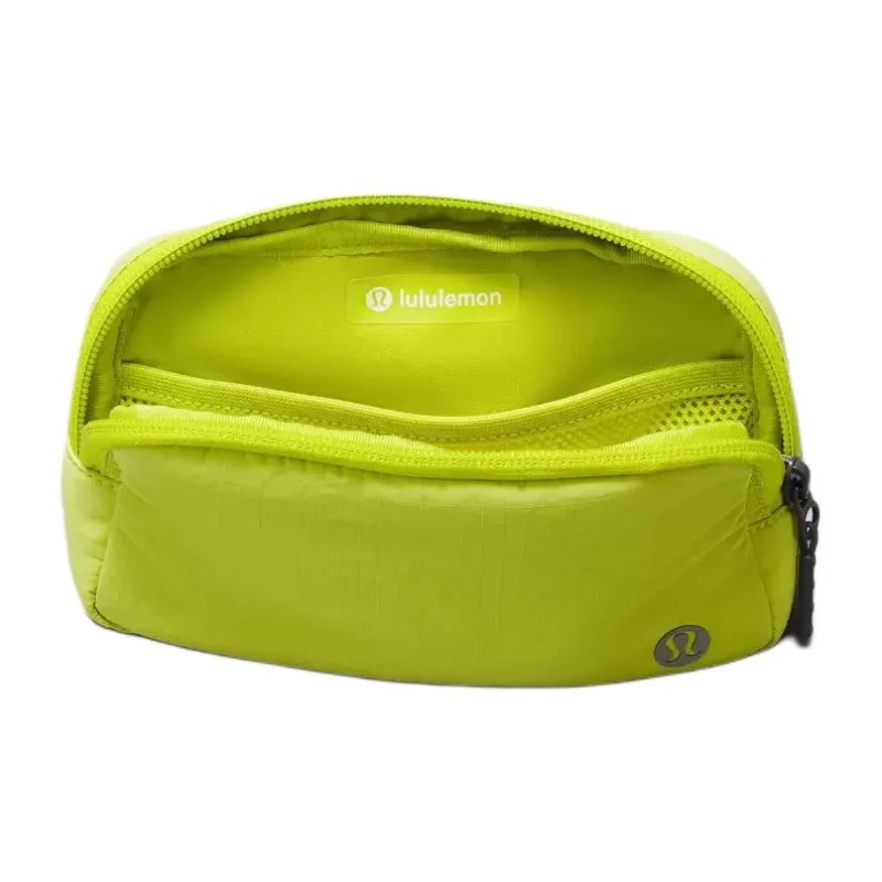 Lululemon Everywhere Nylon Shoulder Bag Crossbody Bag Fanny Pack Mini Unisex Lichen Lime & Transverse Gray-3