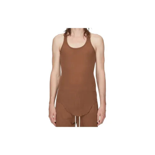 Rick Owens DRKSHDW Tank Tops Men Khaki Brown