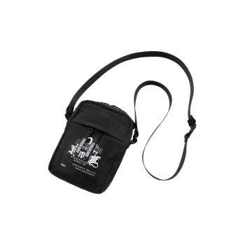 EVISU Cotton Shoulder Bag, Crossbody Bag Unisex Black