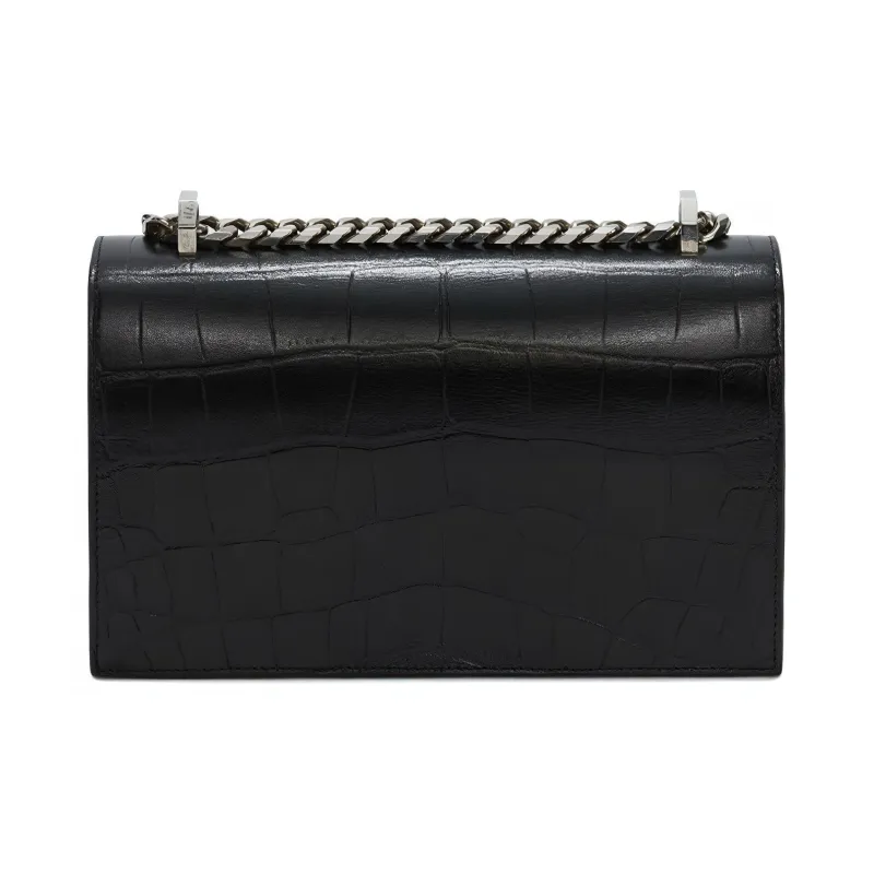 Alexander McQueen Calfskin Chain Bag, Handheld Bag, Shoulder Bag, Crossbody Bag Women's Black-2