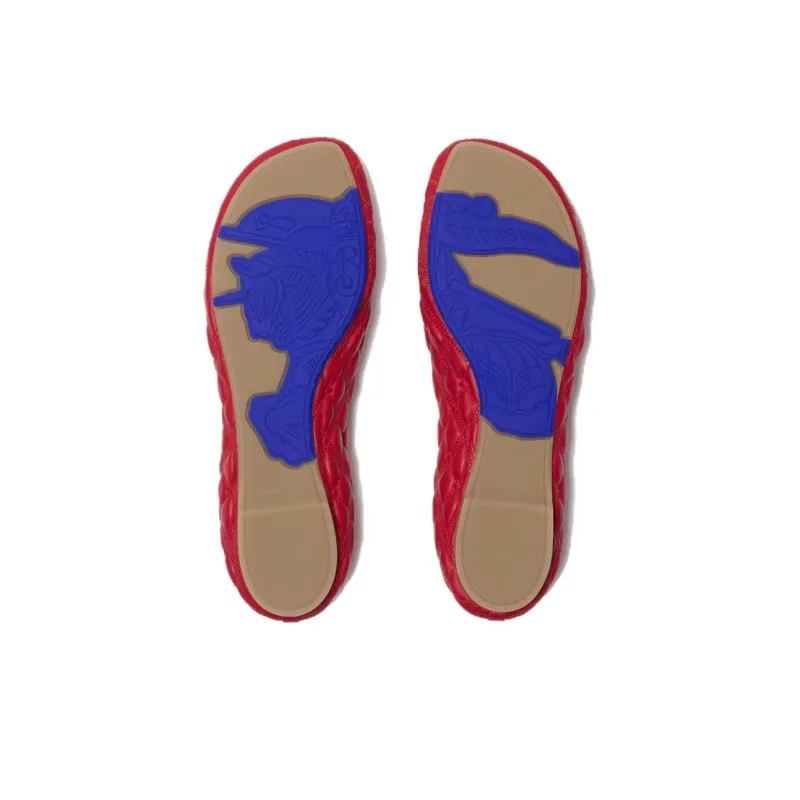 Burberry Sadler Leather Ballerina Shoes-4
