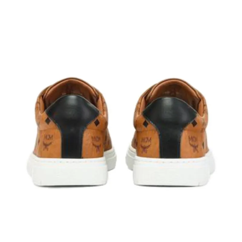 MCM Low Top Skateboard Shoes Women's Brown-4