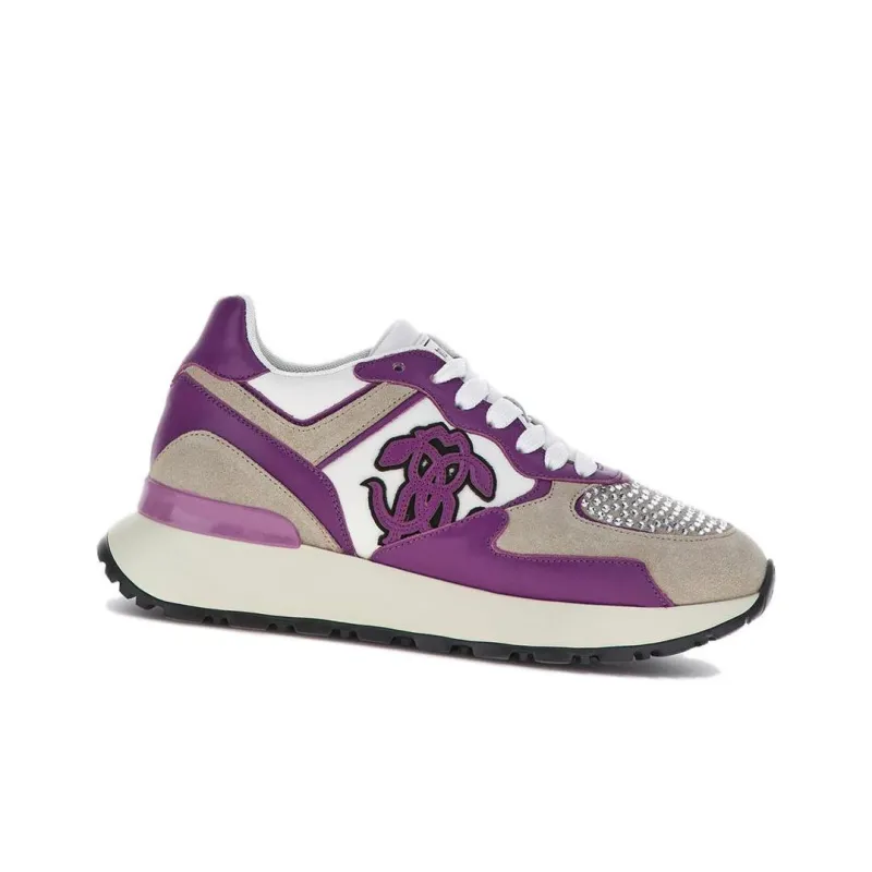 Roberto Cavalli Casual Shoes Women's Purple-1