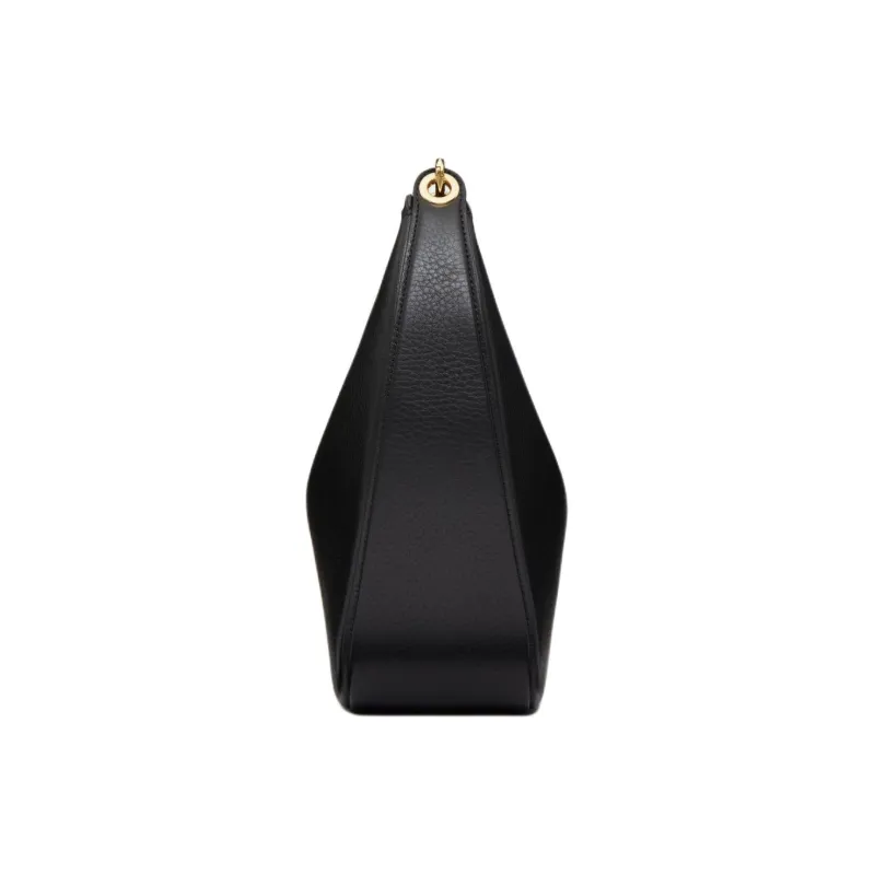 Valentino Vlogo Moon Grained Calfskin Crossbody Bag Shoulder Bag Women's Black-3