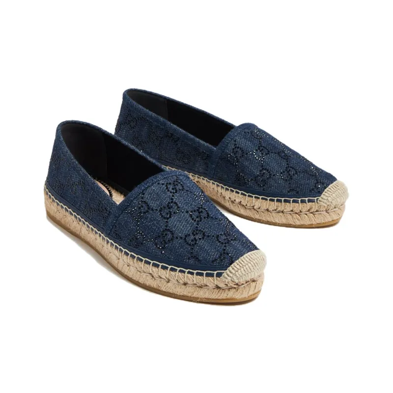 GUCCI Espadrilles Women's Dark Blue-2