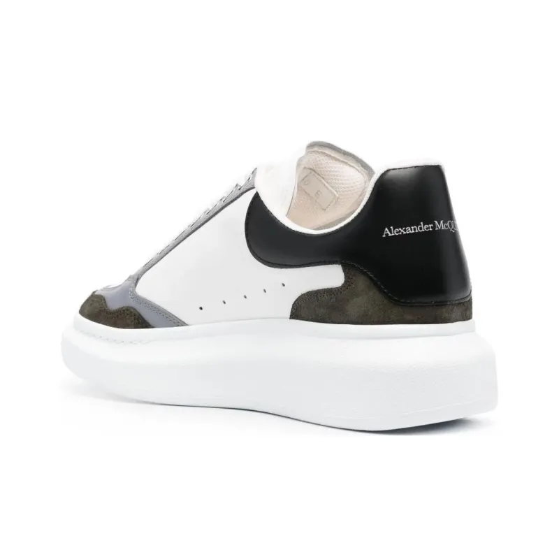 Alexander McQueen Oversized Sneaker 'White Khaki Grey'-3