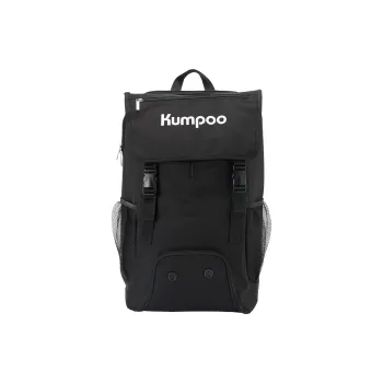 KUMPOO Badminton Racket Bags 2 Pcs Pack Casual Backpack Black Unisex Independent Shoe Compartment