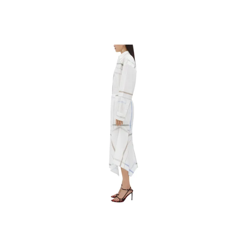 Bottega Veneta Patchwork Detailed Midi Skirt-2