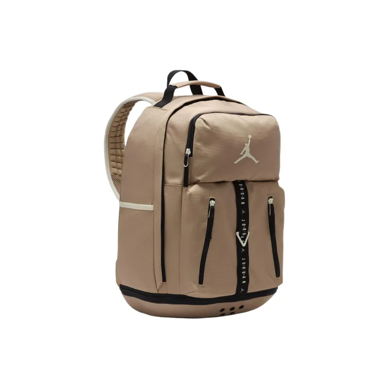 Jordan Polyester Backpack Unisex Medium Brown-1