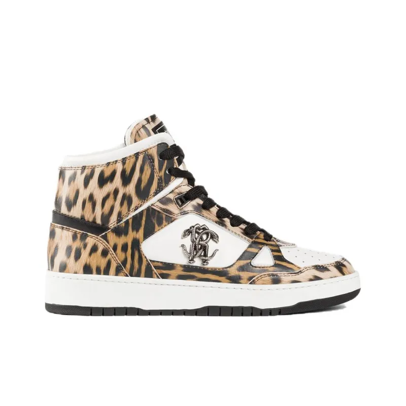 Roberto Cavalli Jaguar-print Hi-top Sneakers-1
