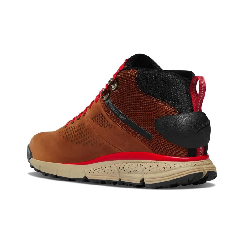 Danner Trail 2650 Mid GTX Cushioning Anti Slip And Wear Resistant Low Top Outdoor Shoes Men's Brown Red-2