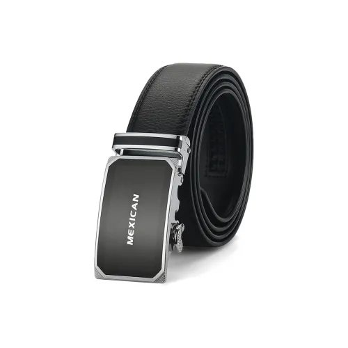 MEXICAN Gift Box Set Automatic Buckle Belt Elegant Leather Belts Men's Width: 3.5cm