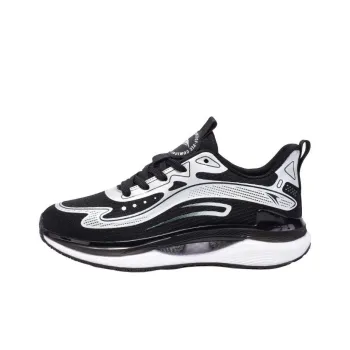 Kinglake Slip-Resistant Low-Top Casual Running Shoes Unisex Black