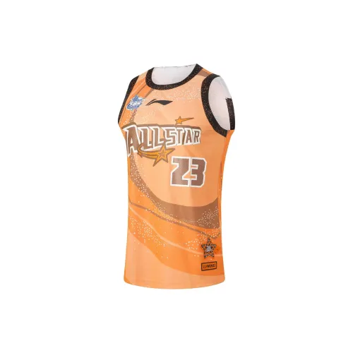 LiNing CBA Collection Basketball Jerseys Men's Sun Orange