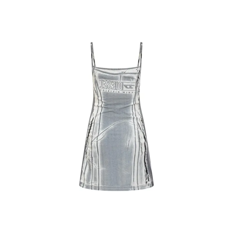 DIESEL Slip Dresses Women's Silver-1