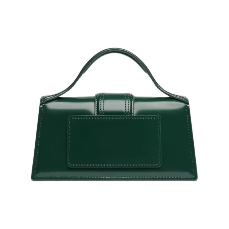 Jacquemus Le Bambino Calfskin Shoulder Bag, Crossbody Bag, Handbag Trumpets Women's Dark Green-2