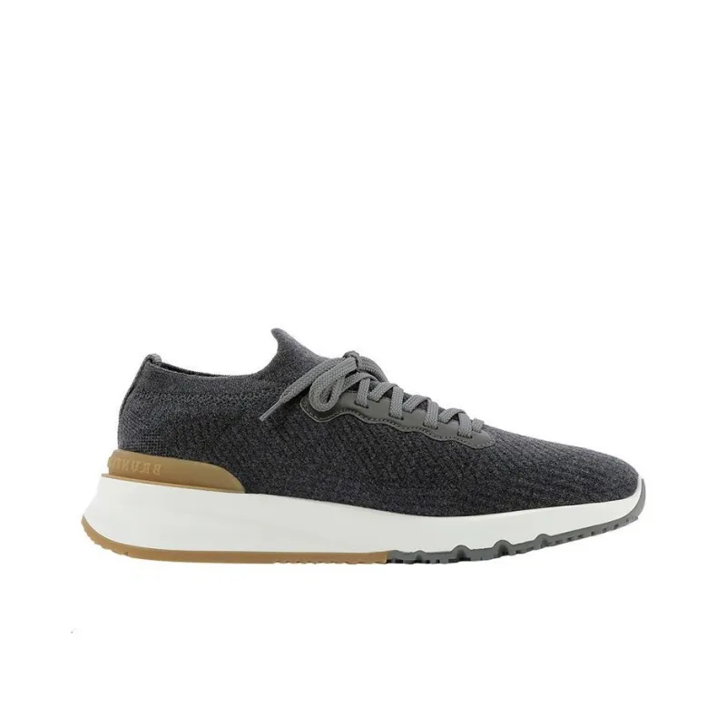Brunello Cucinelli Low Top Running Shoes Unisex Gray-1