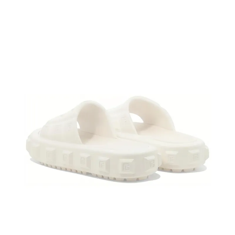 BALMAIN Embossed-logo Detail Slides-3