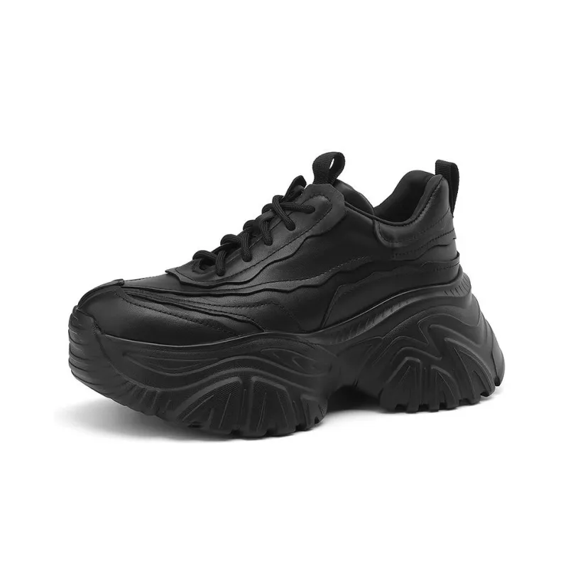 Rosa Bianca Wear-Resistant Breathable Lightweight Height Increasing Low-Top Chunky Sneakers Women's-8