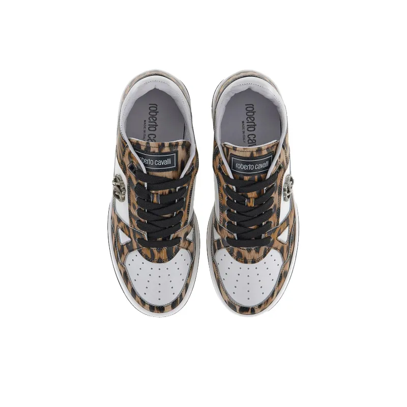Roberto Cavalli Skateboard Shoes Women's Brown-3