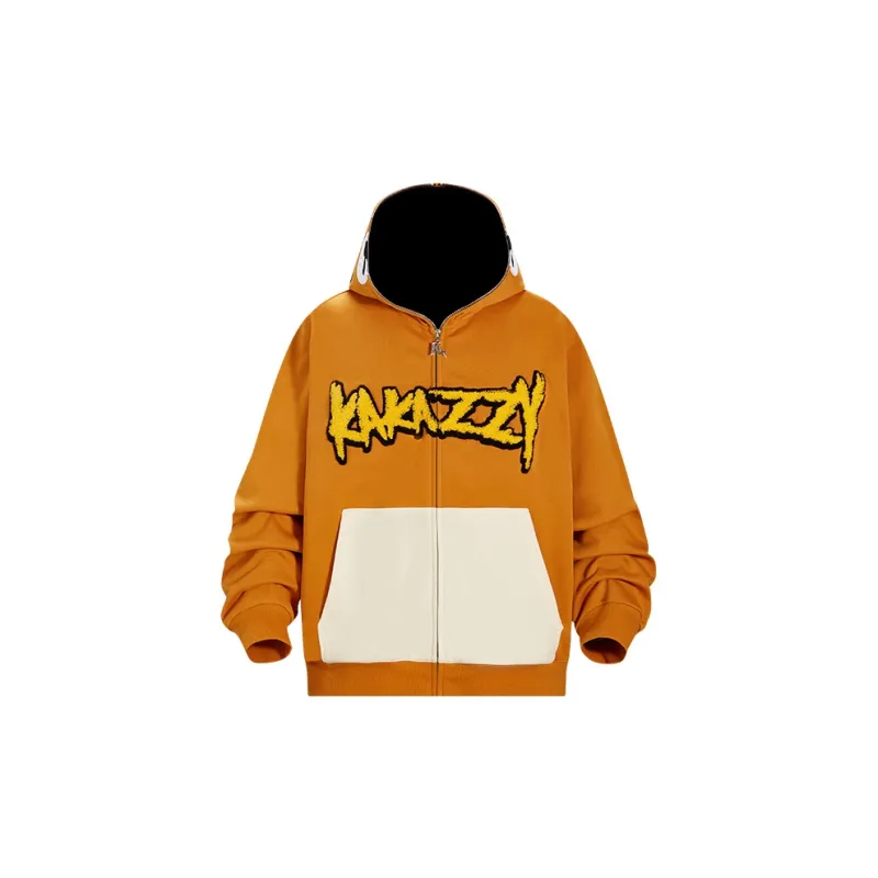 KAKAZZY Sweatshirts Unisex Brown-3