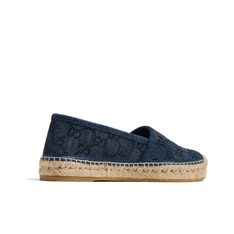 GUCCI Espadrilles Women's Dark Blue-3