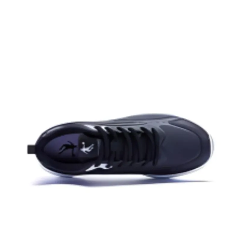 QIAODAN Cushioned Slip Resistant Low Top Running Shoes Women's Black White-4
