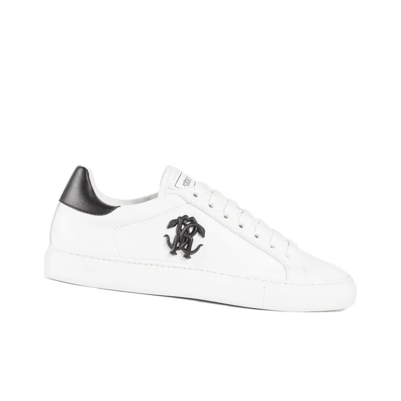 Roberto Cavalli Mirror Snake Leather Sneakers-1