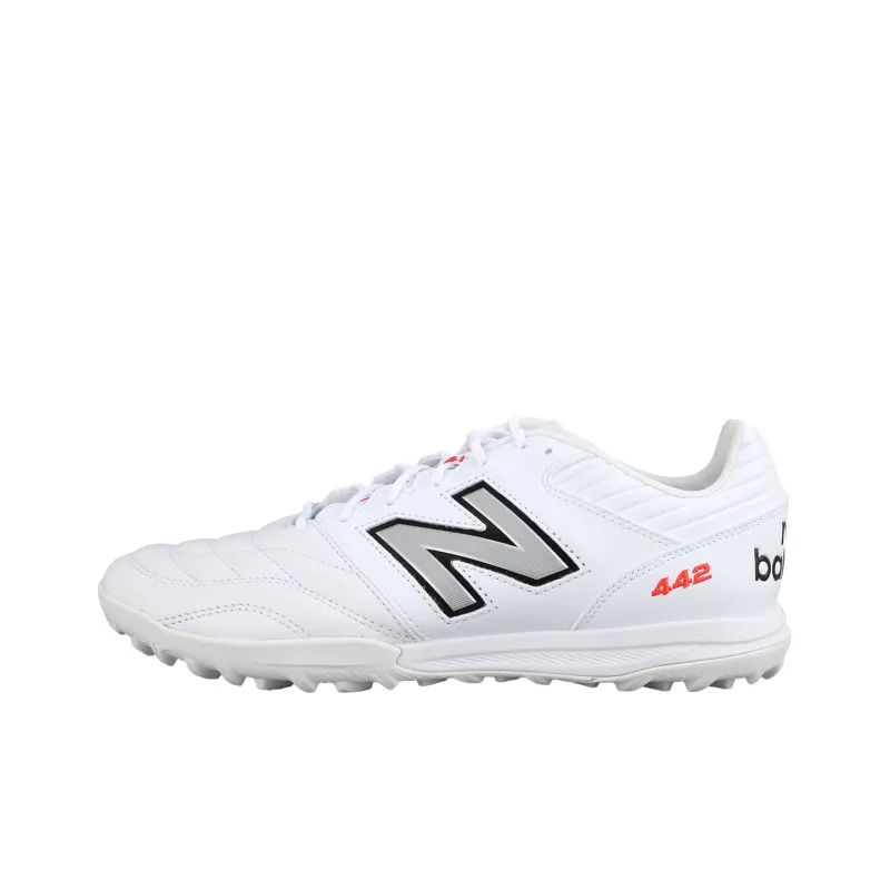 New Balance 442 V2 Pro TF Rubber Broken Studs Cushioning Wear Resistant Soccer Shoes Men's White-0
