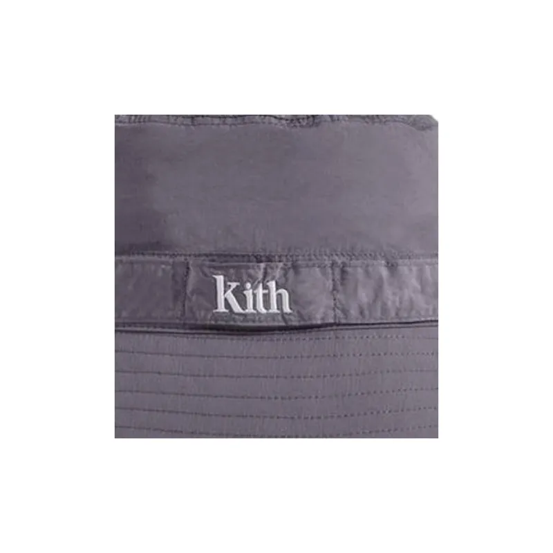 KITH Wrinkle Nylon Serif Bucket Hat-2
