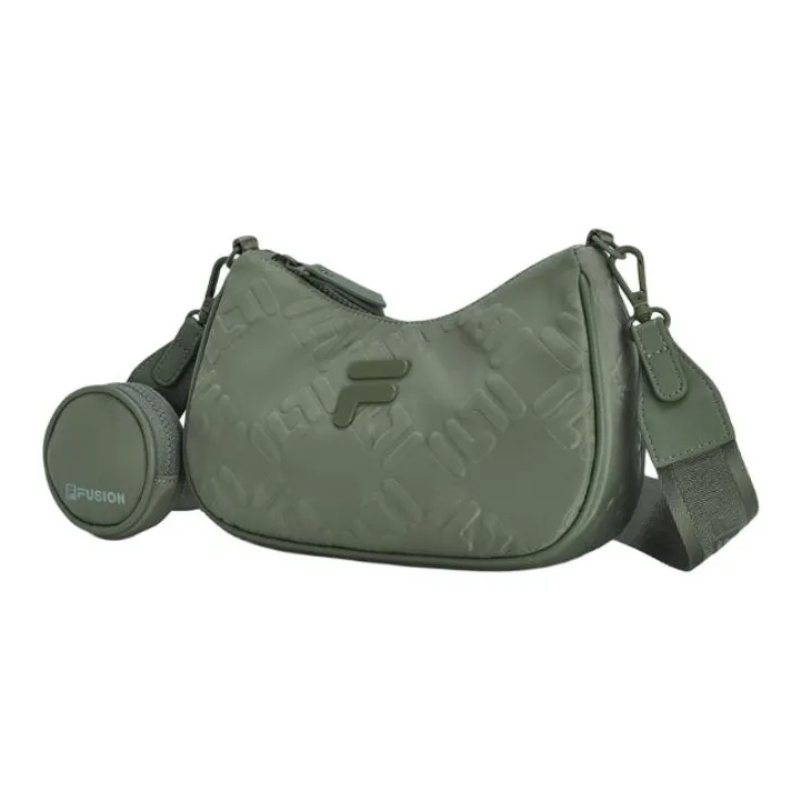 FILA FUSION Fabric Shoulder Bag, Crossbody Bag Regular Women's Jade Glow Green-1