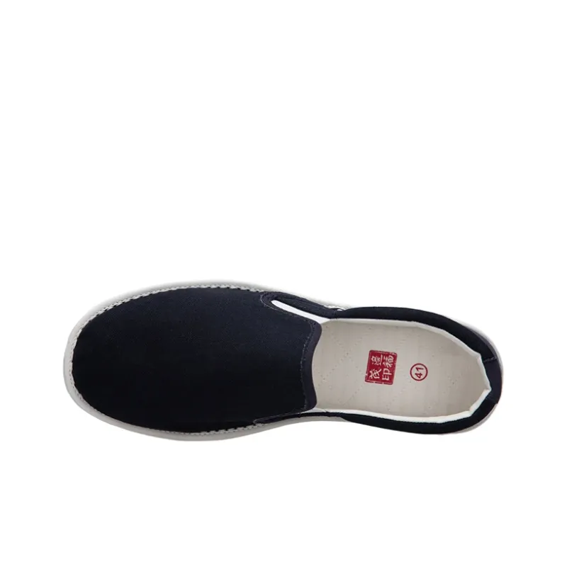 Bian Fumao Durable Breathable Low-Top Canvas Shoes Old Beijing Cloth Shoes Slip-on Men's-11