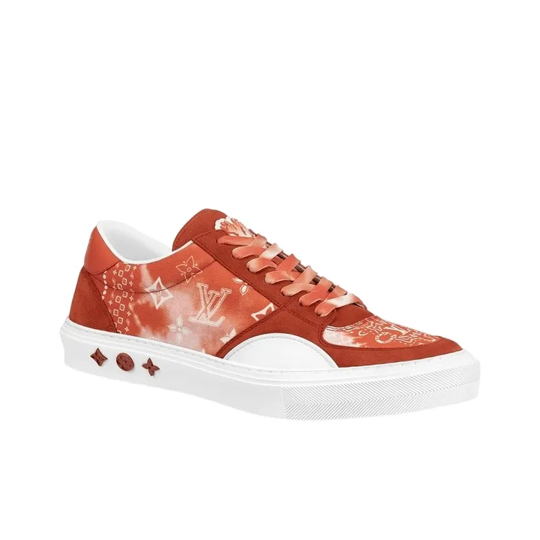 LOUIS VUITTON Ollie Sneakers 'Orange Tie Dye Style Monogram'-1